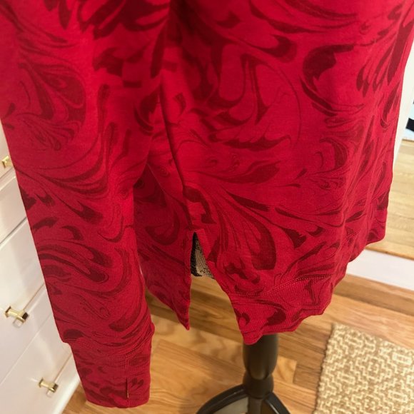 Atheleta Red Coaster Luxe V-Neck Sweatshirt Brand New Size Small - Picture 5 of 11